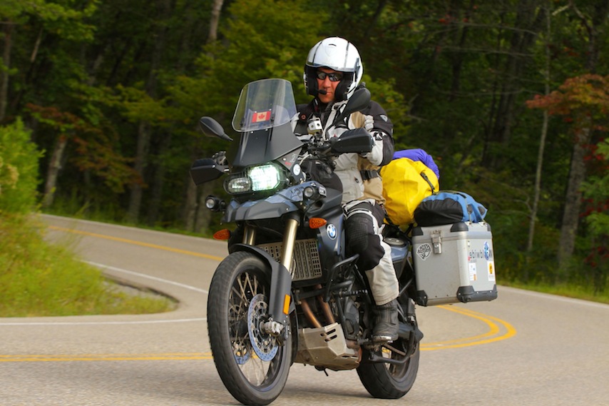 Daniel with his fully loaded F800GS